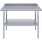Amgood 24 in. x 48 in. Stainless Steel Work Table with 1.5 in. Backsplash WT-2448-BS-Z - alternate 6